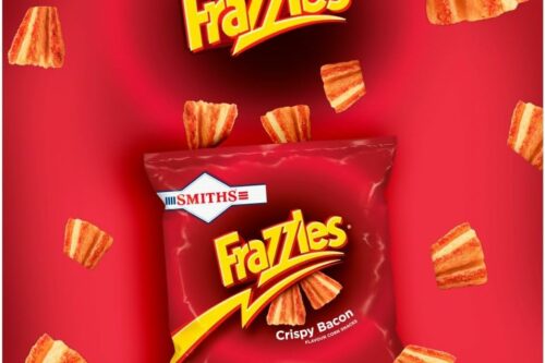 Smiths Frazzles Crispy Bacon Snacks Crisps 34g (Pack Of 30)