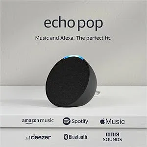 ECHO POP (NEWEST GEN) | FULL SOUND COMPACT WI-FI AND BLUETOOTH SMART SPEAKER WITH ALEXA | CHARCOAL-AUTO WIN 26/04