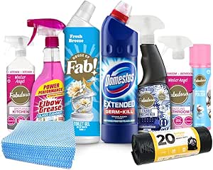 9 Piece Sunday Blitz Cleaning Bundle All-in-One Home Cleaning Kit Perfect for Kitchen Bathroom Windows & General Surfaces-AUTO WIN 25/04