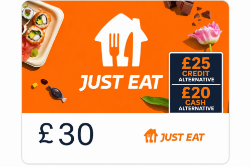 £30 Just Eat Gift Card AUTO-WIN 04/05