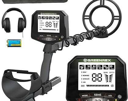 GreenRex Metal Detector for Adults Professional, Waterproof Pinpoint-AUTO WIN 16/04