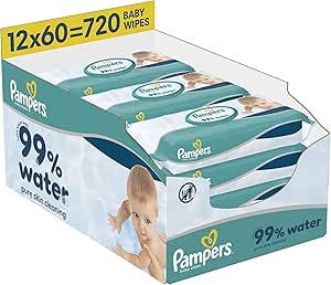 Pampers Sensitive Baby Wipes 15 Packs of 80 = 1200 Baby Wet Wipes, Unscented, For a Soft And Gentle Clean-AUTO WIN 26/04