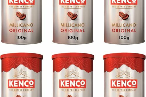 Kenco Millicano Original Instant Coffee 100g (Pack of 6 Tins, Total 600g)-AUTO WIN 16/04