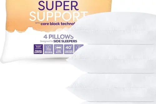 SLUMBERDOWN SUPER SUPPORT PILLOWS 4 PACK-AUTO WIN 19/04