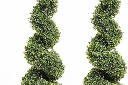 Pair of 3FT Artificial Spiral Trees Faux 90cm -AUTO WIN 16/04