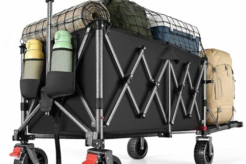 240L Festival Trolley on Wheels, Heavy Duty Folding Wagon-AUTO WIN 14/04