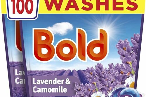 Bold Lavender and Camomile PODS® Washing Liquid Laundry Detergent Capsules 100 Washes, 100ct, Outdoor Freshness That Lasts And Lasts, With Built-In Lenor Softener AUTO-WIN 23/04