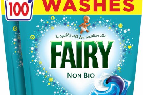 Fairy Non Bio Washing Liquid Pods, Voted No1 For Sensitive Skin 100 Washes AUTO-WIN 27/04