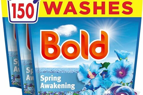 Bold Spring Awakening PODS® Washing Liquid Laundry Detergent Capsules 3 x 50 Washes, 3 x 50ct, Outdoor Freshness That Lasts And Lasts, With Built-In Lenor Softener-AUTO WIN 07/04