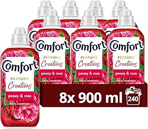 Comfort Creations Peony & Rose Fabric Conditioner with Stay Fresh technology for 100 days of freshness + fragrance* 8x 900 ml (240 washes)-AUTO WIN 16/04
