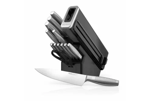 Ninja StaySharp 14 Piece Knife Set, Wood Block & Sharpener-AUTO WIN 07/04