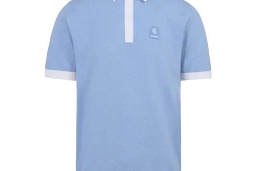 SANDBANKS 3-BUTTON KNITTED POLO SHIRT-AUTO WIN 15/04