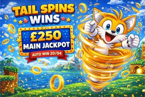 TAIL SPINS WINS- £250 MAIN JACKPOT-AUTO WIN 04/05