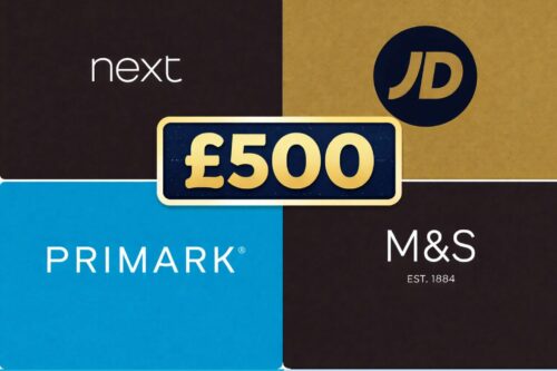 £500 NEXT OR M&S OR JD OR PRIMARK GIFT CARD!-24/04-AUTO WIN