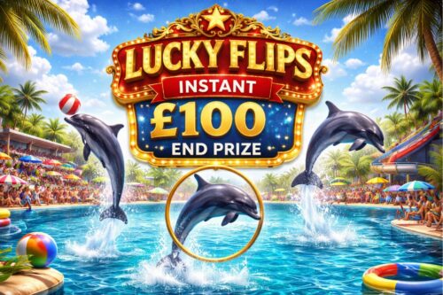 LUCKY FLIPS INSTANT-£100 END PRIZE- AUTO WIN 22/04