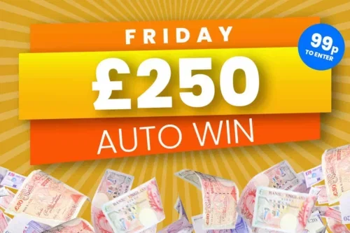 WIN £250 FRIDAY CASH-AUTO WIN 24/04