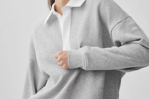 ALO Take It Easy Long Sleeve Henley Pullover-AUTO WIN 24/04