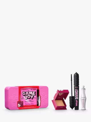 Benefit GameJoy Mascara, Brow and Bronzer with Limited Edition Keepsake Tin Makeup Gift Set-AUTO WIN 30/04