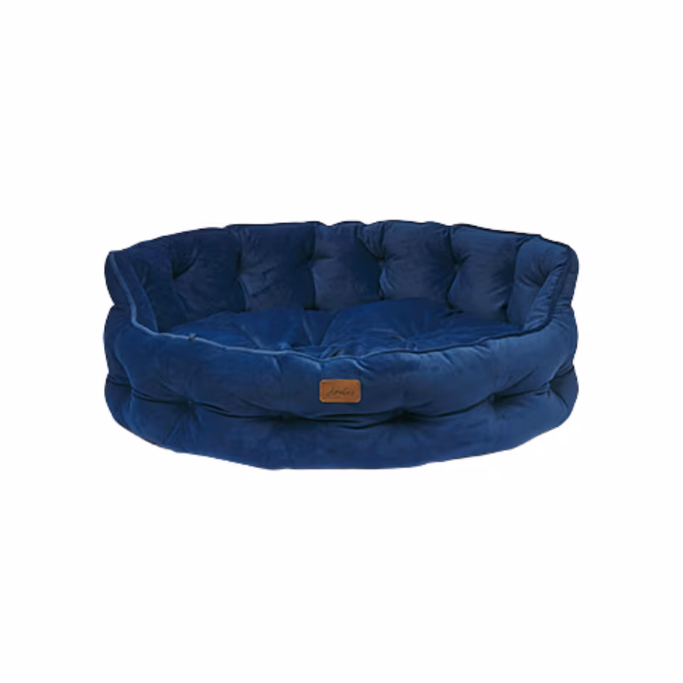 Joules Chesterfield Pet Bed - Large, Navy-AUTO WIN 13/04