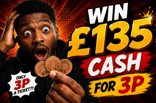 WIN £135 CASH FOR 3P-AUTO WIN 12/05