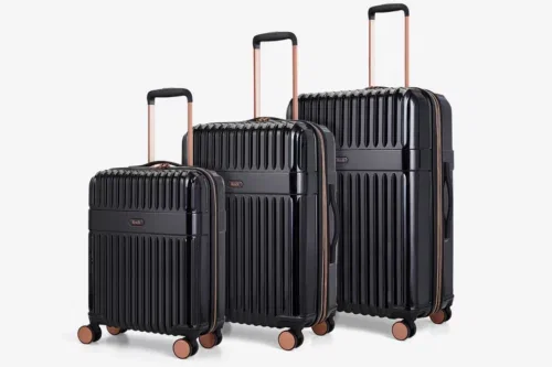 ROCK Selene Set of  Suitcases in Black-AUTO WIN 12/05