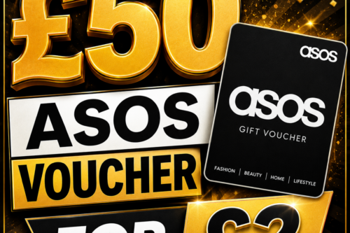 £50 ASOS GIFT CARD-AUTO WIN 15/05