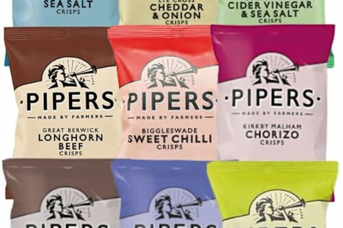 Pipers Crisps Mixed Case 24x40 | Mixed Between 8 Flavours AUTO-WIN 26/05