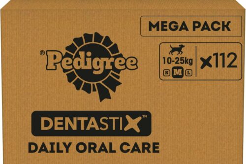 Pedigree DentaStix - Daily Dental Chews For Medium Dogs (10-25 kg), 112 Sticks AUTO-WIN 09/05