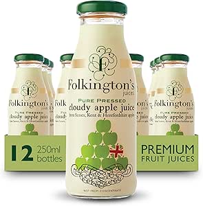 Folkingtons Cloudy Apple Juice - 12 x 250ml Bottles-AUTO WIN 10/05