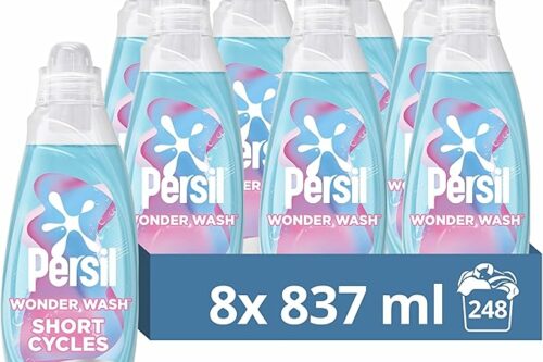 Persil Wonder Wash Sensitive* Non Bio Liquid Detergent Fast-Acting Formulation with a Pure Heaven Scent 837 ml(31 washes) - Case pack of 8 AUTO-WIN 28/05