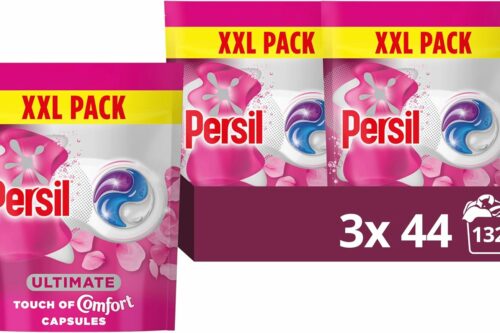 Persil Ultimate Touch of Comfort Washing Capsules laundry smelling fragrant and clean for longer for 14 days of our best uplifting fragrance 132 washes (3x 44) AUTO-WIN 13/05