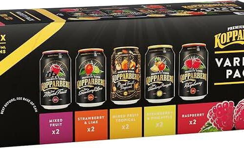 2 X KOPPARBERG FRUIT CIDER VARIETY / MIXED PACK 10 X 330ML CANS-AUTO WIN 20/05