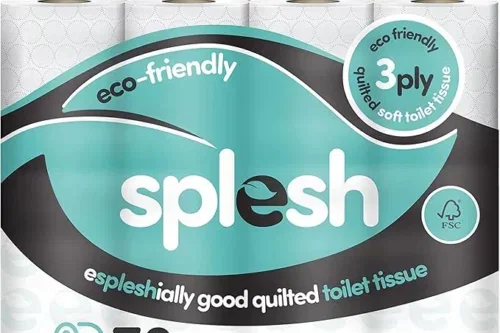 Splesh by Cusheen 3-ply Toilet Roll - Unscented (72 Pack) Soft, Quilted Bulk Toilet Rolls, Toilet Tissue and Loo Rolls – Eco-Friendly Toilet Paper Sustainably Crafted in The UK AUTO-WIN 07/05