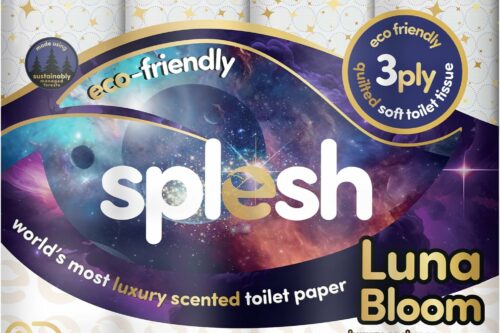 Splesh by Cusheen Toilet Roll 72 Rolls - Luna Bloom Cashmere Scent with White Amber Essence, Bulk Family Pack | Soft 3 Ply Luxury Bathroom Tissue Loo Rolls | Eco-Friendly, Sustainable Toilet Paper AUTO-WIN 22/05
