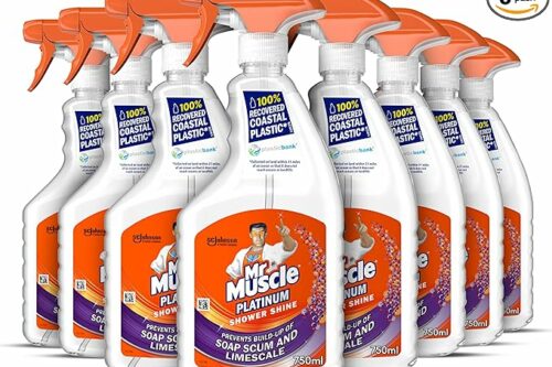 Mr Muscle Platinum Shower Shine Spray, Pack of 6 (6 x 750ml) AUTO-WIN 30/05