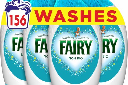 Fairy Non Bio Laundry Detergent Gel, 156 Washes (6 x 858 ml), Voted Number 1 For Sensitive Skin