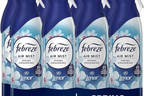 Febreze Air Freshener, Room & Bathroom Spray, Spring Awakening, 185ml x 8 Packs -AUTO WIN 20/05