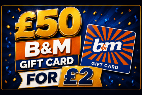 £50 B&M GIFT CARD-AUTO WIN 14/05