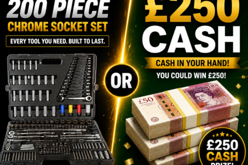 Halfords Advanced 200 Piece Socket and Ratchet Spanner Set or £250 Cash-AUTO WIN 10/05