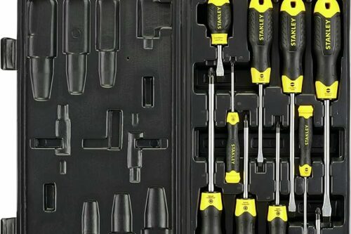 Stanley Cushion Grip 10 Pc. Mixed Pozidriv & Slotted Screwdriver Set-AUTO WIN 02/05