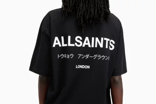AllSaints Underground Oversized Cotton Crew Neck Men's T-Shirt-AUTO WIN 13/05