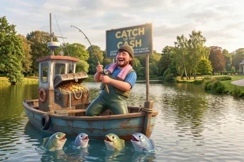 CATCH OF THE CASH-END JACKPOT £150 CASH OR A BAG OF FISH AND CHIPS! -AUTO WIN 20/05