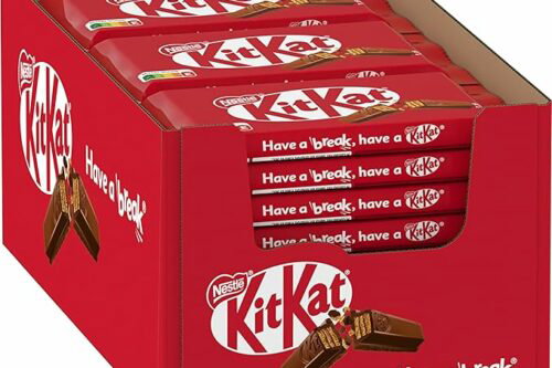 Nestle KitKat Classic chocolate bar, crunchy bar with milk chocolate & crispy waffle, pack of 24-AUTO WIN