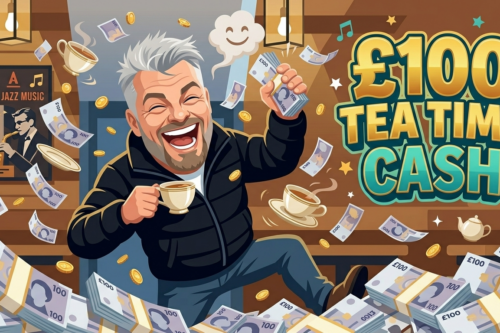 WIN £100 TEA TIME CASH-AUTO WIN 09/05