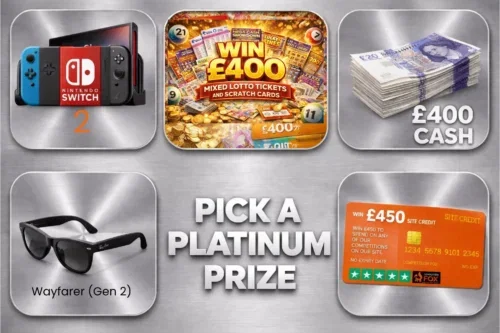 PICK A PLATINUM PRIZE-AUTO-WIN 19/04