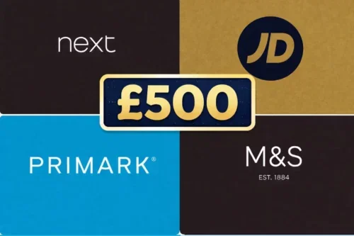 £500 NEXT OR M&S OR JD OR PRIMARK GIFT CARD!-08/05-AUTO WIN