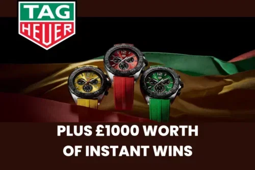 WIN A TAG HEAUER FORMULA 1 –INSTANT WINS WORTH £1000-AUTO WIN