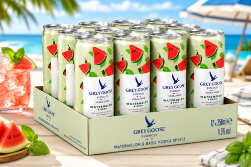 Grey Goose Essences Vodka Spritz, Watermelon & Basil, 4.5% ABV, 12 Cans-AUTO WIN 28/05