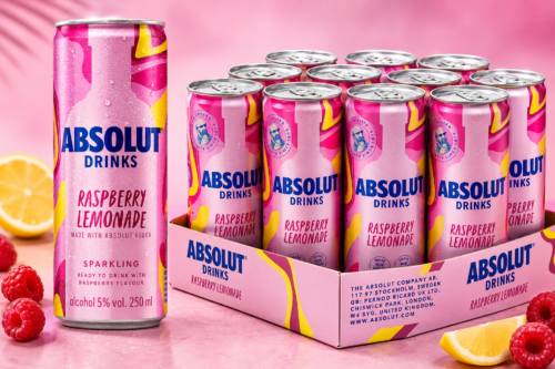 Absolut Raspberry Lemonade Sparkling Cocktail Cans - Pre-Mixed, Ready to Drink Vodka Cocktail - Case of 12 x 250ml-AUTO WIN 03/06