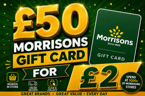 £50 MORRISONS GIFT CARD-AUTO WIN 17/05